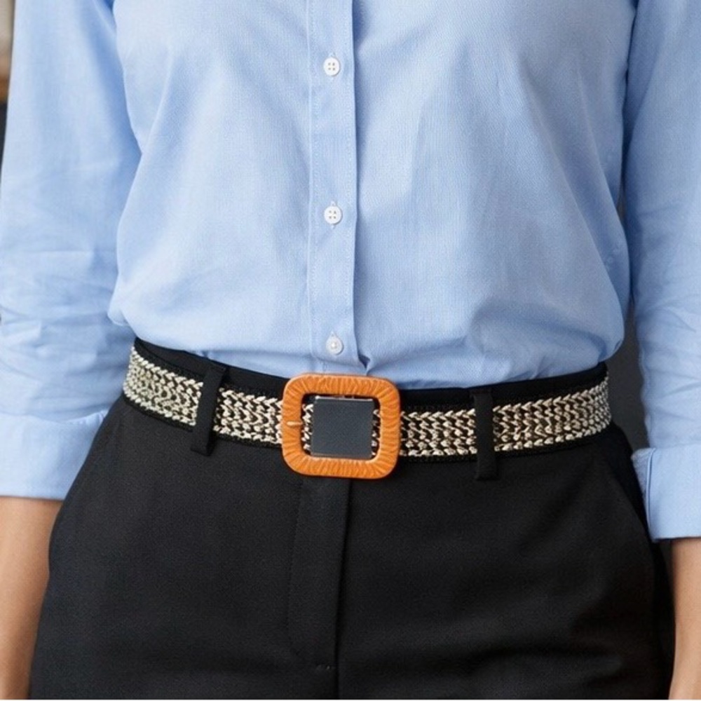 Belt Bundle! Set of 4 Stylish Stretchy Woven Belts with Buckle. 40inch.